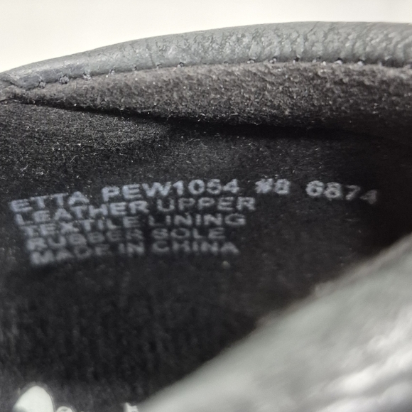 Abeo Etta slip on shoes women's 8 black leather suede Pro Systems Orthotic Core - Picture 7 of 13